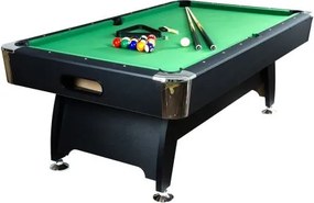 GamesPlanet® Biliárdasztal PREMIUM 7ft zöld fekete