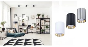 Spotlámpa CHLOE 1xGU10/35W/230V kerek fekete/arany