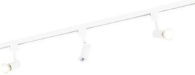 Modern fehér sínrendszer 3 spotlámpával, 1 fázisú - Jeany