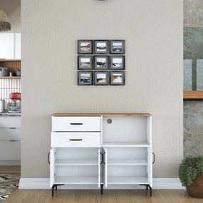 Jeby Walnut and White szekrény