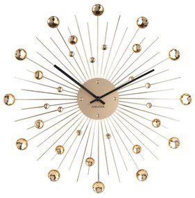 Sunburst aranyszínű falióra, ø 50 cm - Karlsson