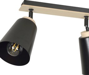 Emibig modern skandináv spot lámpa atlas fekete emi725/3
