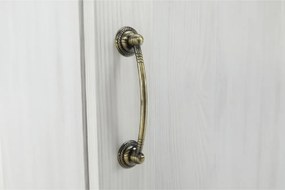 vitrines szekrény, északi sosna/vadtölgy, ROYAL W1D