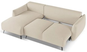 Bézs sarokkanapé (bal oldali) Malie – Makamii