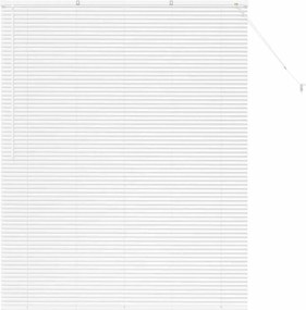 vidaXL Zsalugáter Redőnyök Fehér 175 x 145 cm Alumínium