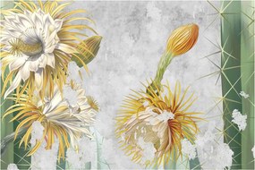 Kép - virágzó kaktuszok, vintage (90x60 cm)