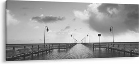 Kép - Sétány a parton (120x50 cm)