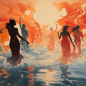 Poszter 50x50cm Táncos Izzó