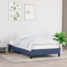 Kék szövet ágykeret 90 x 200 cm