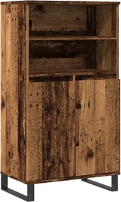 vidaXL antik fa színű szerelt fa magasszekrény 60 x 36 x 110 cm