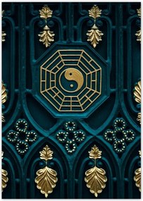 Poszterek A4 Pion Absztrakt Arany harmónia