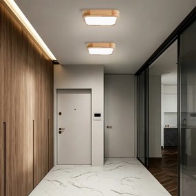 Brilagi - dimmelhető LED lámpa WOODLINE SQUARE LED/48W/230V tölgy 40x40 cm + távirányító