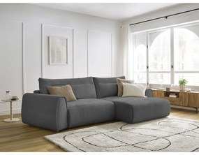 Szürke sarokkanapé Aden – Bobochic Paris