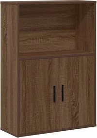 vidaXL barna tölgy színű szerelt fa könyvszekrény 60x24x85 cm