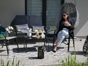 Kerti bútor szett - fekete