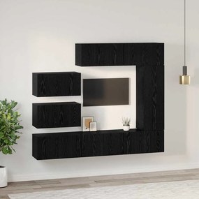 TV szekrény garnitúra 8 pcs Musta tammi 30.5 x 30 x 90 cm