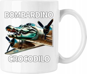 Bombadiro bögre Crocodilo brainrot 3 Fehér 330ml