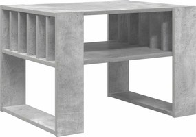 vidaXL Dohányzóasztal Beton Szürke 66 x 49,5 x 45 cm Faanyag