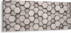 Kép - Hatszögek beton kivitelben (120x50 cm)