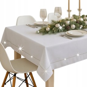 Abrosz Karácsonyi Fehér Ezüst 130x180 karácsonyra