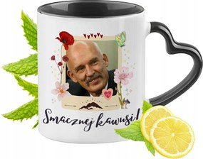 Corvinus Új Remény Bögre Fekete Szív Alakú Füllel Ajándék