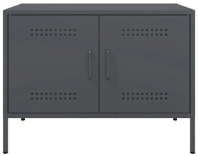 2 db antracitszürke acél TV-szekrény 68 x 39 x 50,5 cm