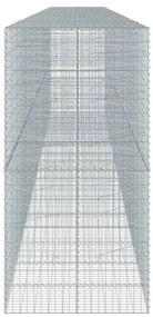 horganyzott vas gabion kosár fedéllel 900 x 100 x 200 cm