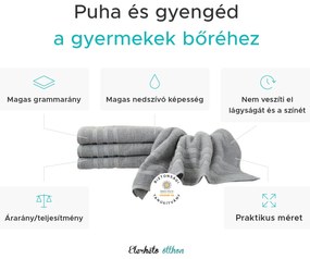 Gyermek törölköző LINEA 30x50 cm sötétszürke, 100% pamut