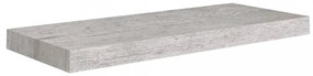 betonszürke MDF lebegő fali polc 60 x 23,5 x 3,8 cm