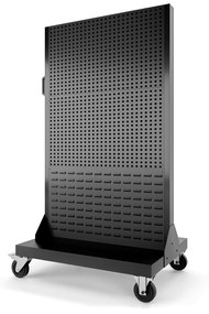 Szerszámfal, szerszámtábla MARIUSZ, 965 x 1555 x 610 mm, All Black: fekete