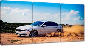 Vászonkép 180x90 Bmw Drift a homokban
