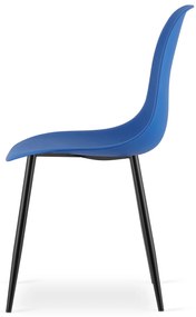 AKCIÓ Kék OSAKA szék fekete lábakkal II. osztály