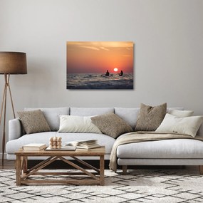 Kenuzók képe naplementekor (üvegen) (70x50 cm)