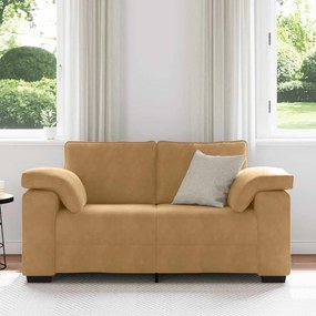 barna bársony loveseat kanapé 120 cm