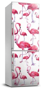 Hűtő matrica Flamingók FridgeStick-70x190-f-116196746