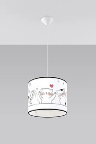 Fehér gyerek lámpa Puss – Sollux