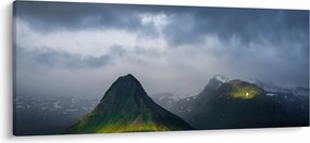 Hegyek képe (120x50 cm)