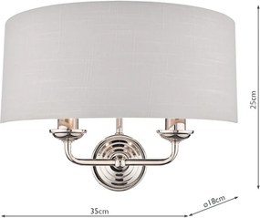 Laura Ashley Sorrento 3727710-Q Fali lámpa 2x40W/E14 IP20