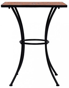 terrakotta mozaikos bisztróasztal 60 cm