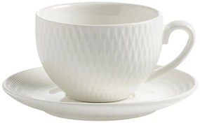 Diamonds fehér porcelán csésze és csészealj, 100 ml - Maxwell &amp; Williams