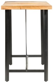 9 részes tömör akácfa és újrahasznosított fa bárszett