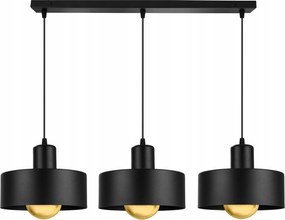 Mennyezeti Lámpa Lógó Csillár Hármas Díszléc Loft Glamour Fekete Fehér