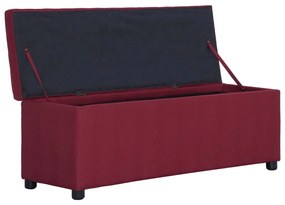 bordó poliészter pad tárolórekesszel 116 cm