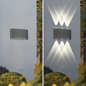Brilagi - LED kültéri fali lámpatest FLAREBOX LED/6W/230V antracit IP65