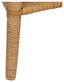 Rattan kerek tárolóasztal ø 45 cm – Ixia