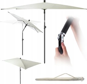 Kerti Napernyő Nagy 210cm Összecsukható Erkély Törhető Téglalap Alakú Huzat