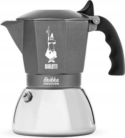 Moka fazék Bialetti Brikka Induction 4 szürke