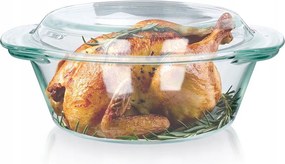 Hőálló Edény Üveg Fedővel 2IN1 Sütőforma