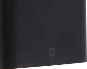 Modern kültéri fali lámpa fekete 11,5 cm beépített LED-del IP65 - Batt