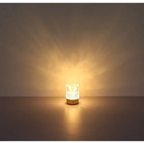 Globo 21044 - LIZZY LED/1W/5V 1200 mAh érintős asztali lámpa, arany